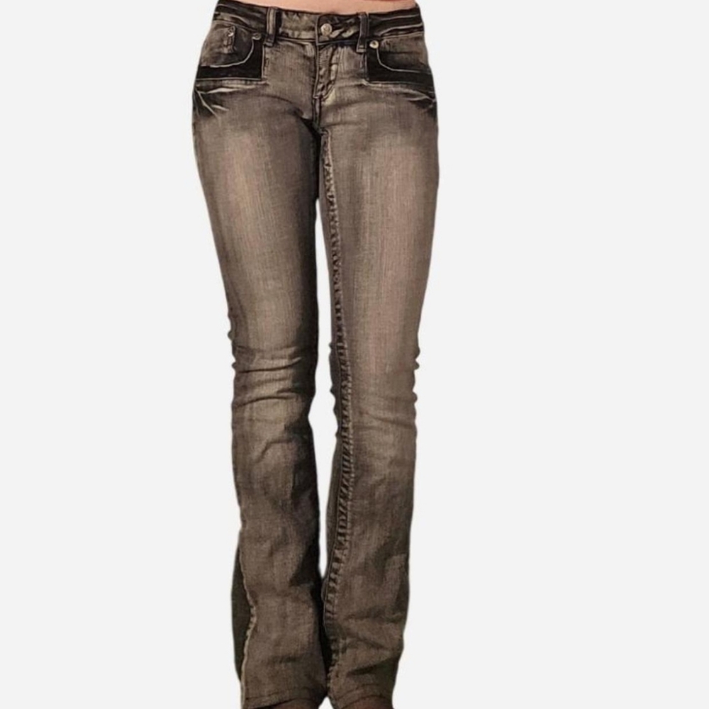 Akademiks 2000s low rise grey jeans